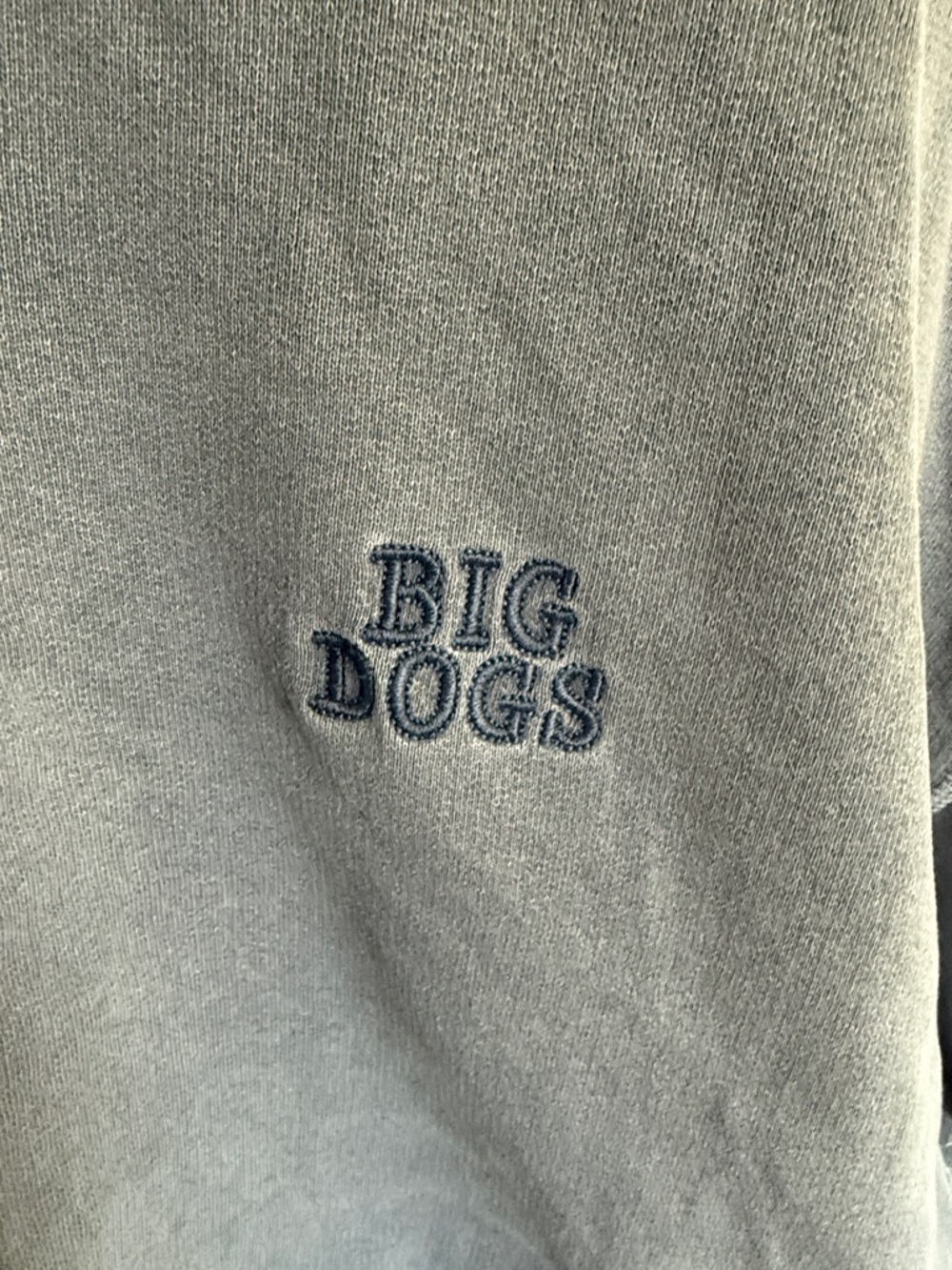 Big Dogs Dusty Blue Henley Pullover - Picture 3 of 5